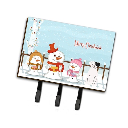 Carolines Treasures Merry Christmas Carolers White Boxer Cooper Leash or Key Holder BB2445TH68